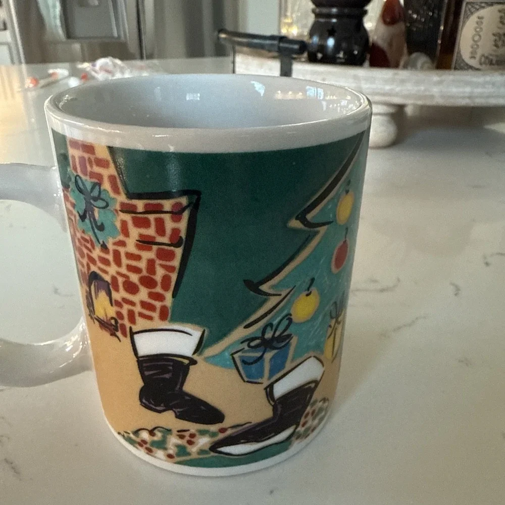 STARBUCKS 'Home For The Holidays'  by Mary Graves Ceramic Collectable Mug